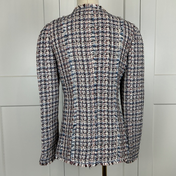 Sylvia Round Neck Tweed Jacket - Picture 4 of 16